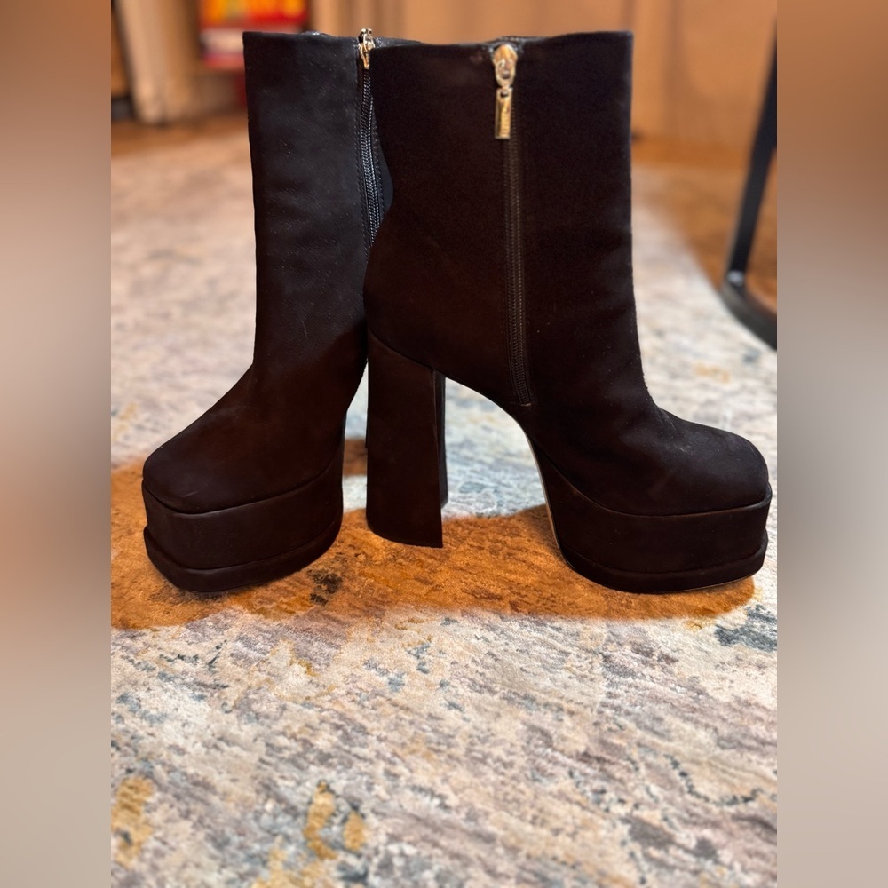 Schutz Nubuck Selene Boots Size 8.5 New - Picture 8 of 9